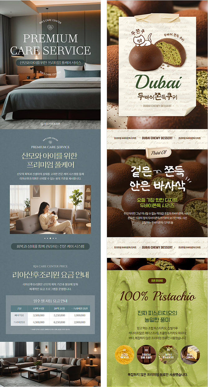 상세페이지 2SET 템플릿 21개 예시