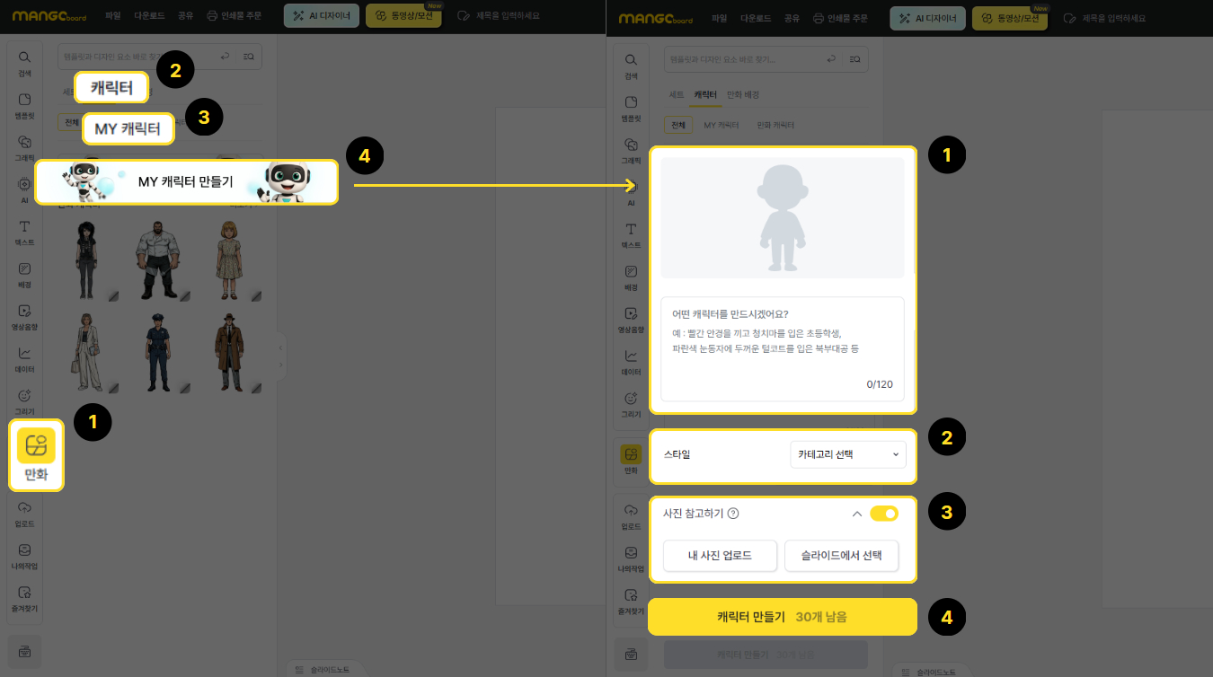 AI로 만드는 우리 브랜드만의 MY 캐릭터 예시