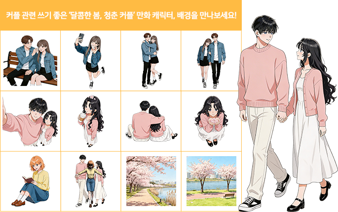 추가된 만화 캐릭터 예시 네 번째