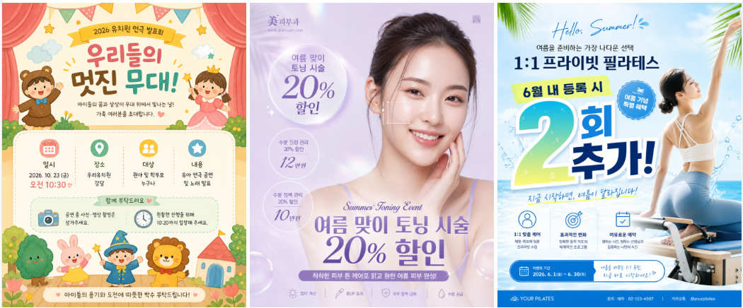 덕테이프가 적용되어 더 자연스러워진 1페이지 디자인 예시
