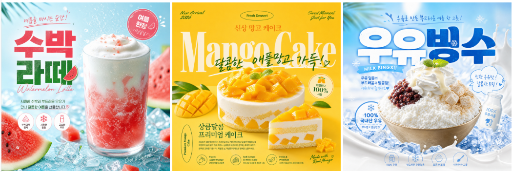 첫 화면 주목도를 높인 1페이지 디자인 예시