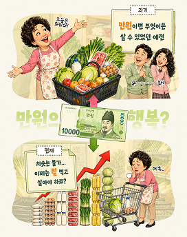 시사만평 템플릿 1개 예시