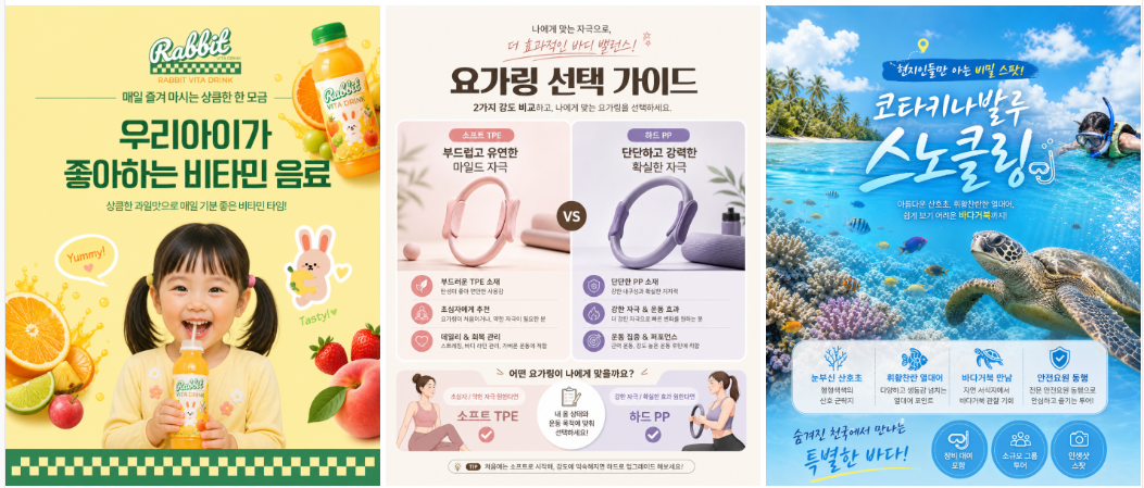상세페이지 1장 디자인 예시 첫 번째