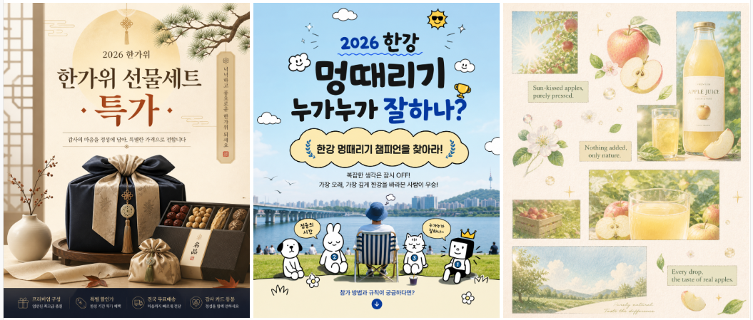 상세페이지 1장 디자인 예시 두 번째